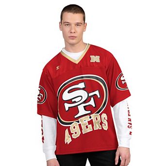 Men's Starter Scarlet/White San Francisco 49ers Short Sleeve & Long Sleeve T-Shirt Combo Pack