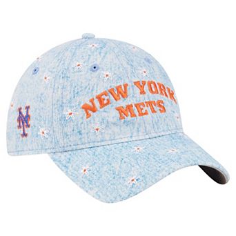 Women's New Era Light Blue New York Mets Daisy All Over 9TWENTY Adjustable Hat
