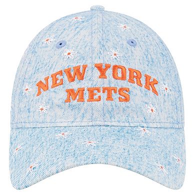 Women's New Era Light Blue New York Mets Daisy All Over 9TWENTY Adjustable Hat