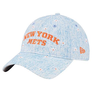 Women's New Era Light Blue New York Mets Daisy All Over 9TWENTY Adjustable Hat