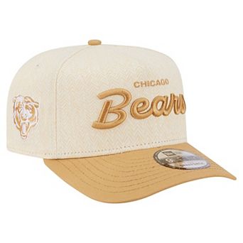 Men's New Era Cream Chicago Bears Herringbone 9FIFTY A-Frame Snapback Hat