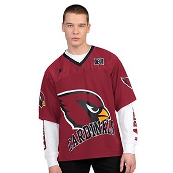 Men's Starter Cardinal/White Arizona Cardinals Short Sleeve & Long Sleeve T-Shirt Combo Pack