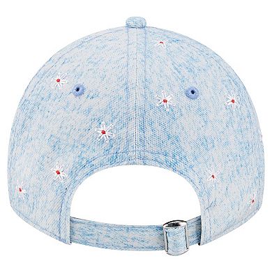 Women's New Era Light Blue Washington Nationals Daisy All Over 9TWENTY Adjustable Hat