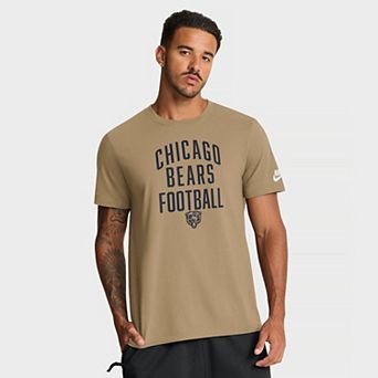 Men's Nike Tan Chicago Bears Rewind Essential T-Shirt
