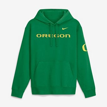 Men's Nike Green Oregon Ducks 2026 Sideline Club Fleece Hoodie