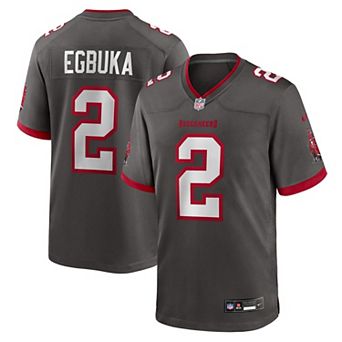 Men's Nike Emeka Egbuka Pewter Tampa Bay Buccaneers Alternate Game Player Jersey