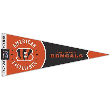 WinCraft Cincinnati Bengals 12" x 30" America 250 Premium Pennant