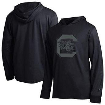 Men's Champion Black South Carolina Gamecocks Tonal All Star Long Sleeve Hooded T-Shirt