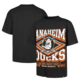 Men's '47 Black Anaheim Ducks Foundation Heater T-Shirt