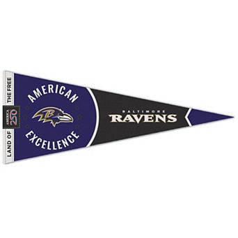 WinCraft Baltimore Ravens 12" x 30" America 250 Premium Pennant