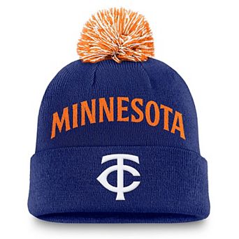 Men's Nike Royal Minnesota Twins Peak Cuffed Knit Hat with Pom