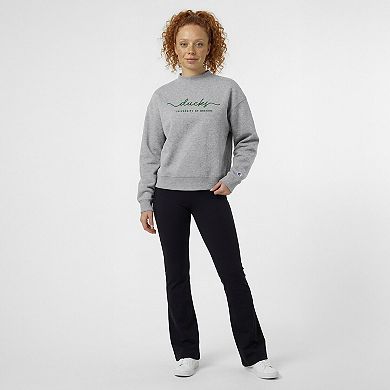 Women's Champion Gray Oregon Ducks Triumph Mock Neck Sweatshirt