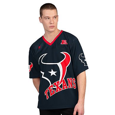 Men's Starter Navy/White Houston Texans Short Sleeve & Long Sleeve T-Shirt Combo Pack