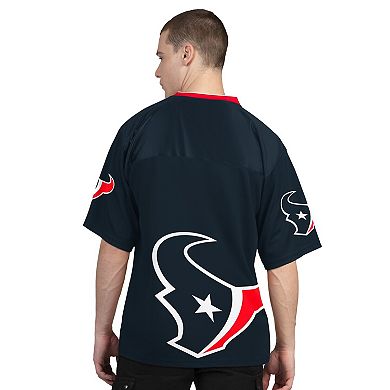 Men's Starter Navy/White Houston Texans Short Sleeve & Long Sleeve T-Shirt Combo Pack