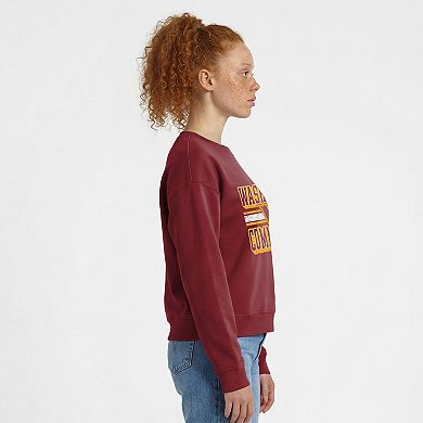 Women's Champion Burgundy Washington Commanders Powerblend Fleece Sweatshirt