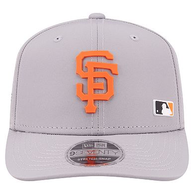Men's New Era Gray San Francisco Giants Laser Perforated 9SEVENTY Adjustable Hat