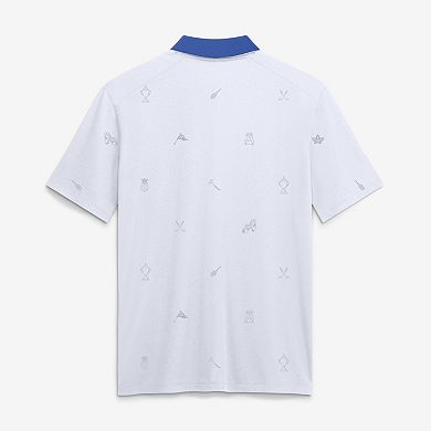 Men's Nike White Duke Blue Devils Vapor Pattern Dri-FIT Polo