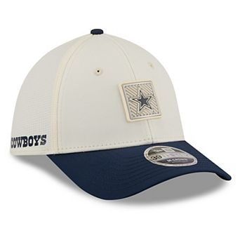 Men's New Era Cream/Navy Dallas Cowboys 2026 NFL Training Camp 39THIRTY Flex Hat