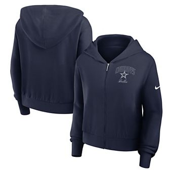 Women's Nike Navy Dallas Cowboys Primetime Full-Zip Hoodie