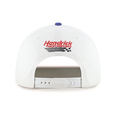 Men's '47 White/Yellow Chase Elliott Flame Hitch Adjustable Hat