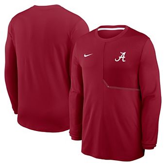 Men's Nike Crimson Alabama Crimson Tide 2026 Sideline Coaches UV Dri-FIT Long Sleeve Shirt