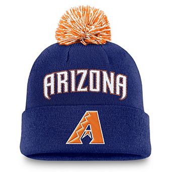 Men's Nike Royal Arizona Diamondbacks Peak Cuffed Knit Hat with Pom