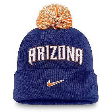 Men's Nike Royal Arizona Diamondbacks Peak Cuffed Knit Hat with Pom