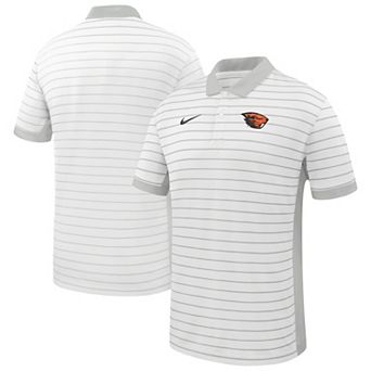Men's Nike White Oregon State Beavers Victory Stripe Dri-FIT Polo