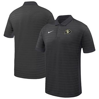 Men's Nike Black Colorado Buffaloes Victory Stripe Dri-FIT Polo