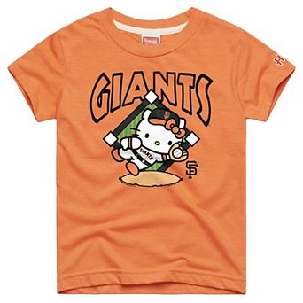 Youth Homage Orange San Francisco Giants Hello Kitty x MLB Tri-Blend T-Shirt