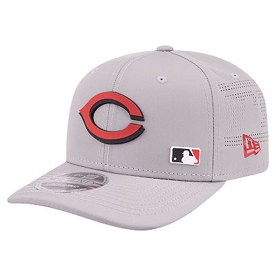 Men's New Era Gray Cincinnati Reds Laser Perforated 9SEVENTY