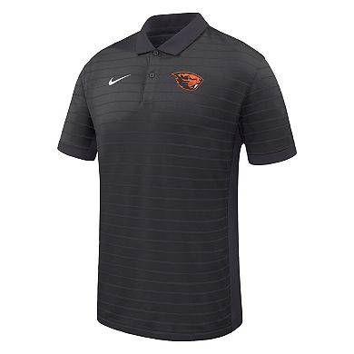 Men's Nike Black Oregon State Beavers Victory Stripe Dri-FIT Polo
