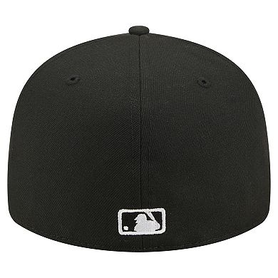 Men's New Era Black Boston Red Sox Americana Bald Eagle Pre-Curved 59FIFTY Fitted Hat