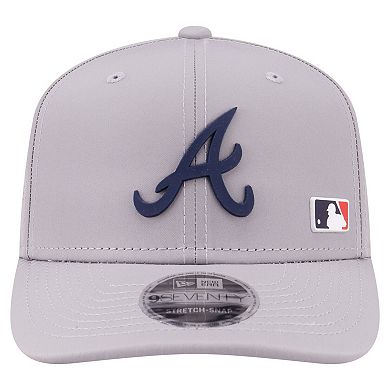 Men's New Era Gray Atlanta Braves Laser Perforated 9SEVENTY Adjustable Hat