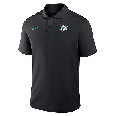 Men's Nike Black Miami Dolphins Dri-FIT Victory Polo