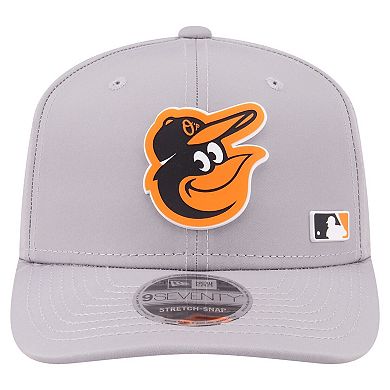 Men's New Era Gray Baltimore Orioles Laser Perforated 9SEVENTY Adjustable Hat