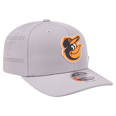 Men's New Era Gray Baltimore Orioles Laser Perforated 9SEVENTY Adjustable Hat