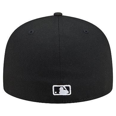 Men's New Era Black Seattle Mariners Americana Bald Eagle Pre-Curved 59FIFTY Fitted Hat