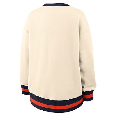 Women's Nike Natural Auburn Tigers Oversized Legacy Arch Phoenix Sweatshirt