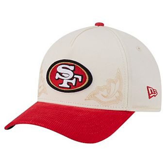 Men's New Era Cream/Scarlet San Francisco 49ers Western 9FORTY A-Frame Adjustable Hat