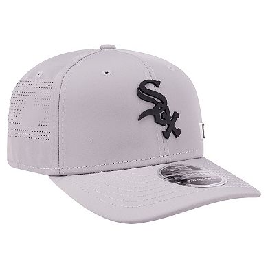Men's New Era Gray Chicago White Sox Laser Perforated 9SEVENTY Adjustable Hat