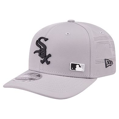 Men's New Era Gray Chicago White Sox Laser Perforated 9SEVENTY Adjustable Hat