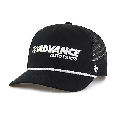 Men's '47 Black Ryan Blaney Side Patch Hitch Trucker Rope Adjustable Hat