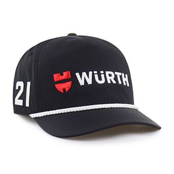 Men's '47 Black Josh Berry Sponsor Logo Side Patch brrr° Hitch Rope Adjustable Hat