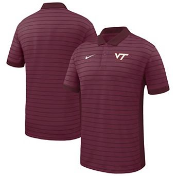 Men's Nike Garnet Virginia Tech Hokies Victory Stripe Dri-FIT Polo