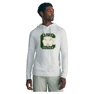 Men's FAHERTY Heather Gray Boston Celtics Sunwashed Slub Lightweight Hoodie