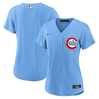 Women's Nike Light Blue Chicago Cubs Alternate Replica Jersey