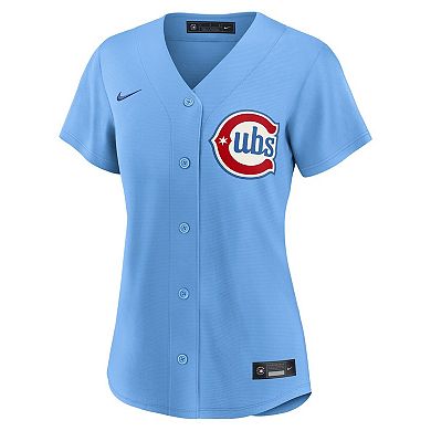 Women's Nike Light Blue Chicago Cubs Alternate Replica Jersey