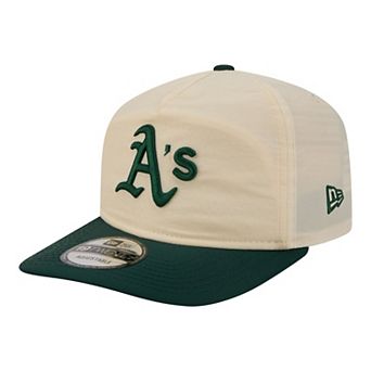 Men's New Era Cream/Green Athletics Everyday 19TWENTY Adjustable Hat
