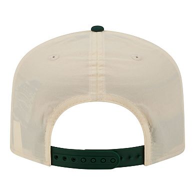 Men's New Era Cream/Green Athletics Everyday 19TWENTY Adjustable Hat
